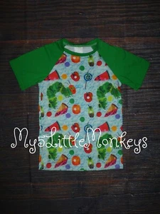 NEW Boutique Eric Carle the Very Hungry Caterpillar Short Sleeve Shirt - Picture 1 of 1