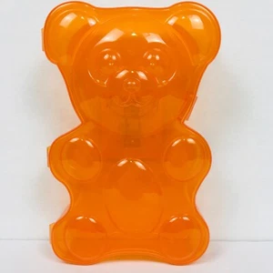 NEW Pencil Box Case Orange Plastic Gummy Bear Crayon Art Craft Supplies Pen+Gear - Picture 1 of 7