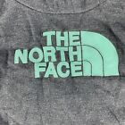 The North Face Avalon Half Dome Vest Women's Large Gray Teal Hoodie Sweater TNF