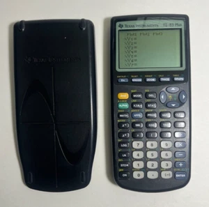 Texas Instruments TI-83 Plus Graphing Calculator With Cover - Picture 1 of 3
