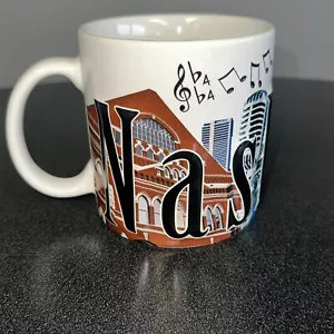 AmericaWare NASHVILLE Music City Gran Tamaño LETRAS ELEVADAS 3D Taza de café Taza 18oz - Imagen 1 de 8