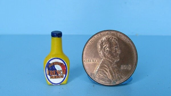 FARROW Dollhouse Miniature Replica French Dressing Bottle FA40202