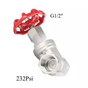 G1/2" Stainless Steel 304 Gate Valve 232Psi full Port Water oil gas NEW - Picture 1 of 6