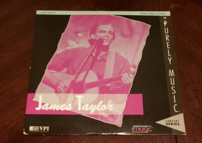 Laserdisc James Taylor Purely Music 1986 Concert Fire and Rain Funky Formats M4 - Image 1 of 4