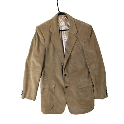 Vintage Alpha Richard Corduroy Blazer Jacket Men 42L Y2K Grandpacore Professor - image 1 of 4