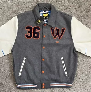 WU TANG X LRG JACKET SIZE 3XL CREAM VARSITY WOOL JACKET LIFTED RESEARCH GROUP - Picture 1 of 11