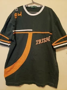 Fighting Irish Retro Irish soccer Jersey Notre Dame Small unique - Picture 1 of 11