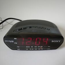 Sony Dream Machine ICF-C211 Black Alarm Clock-AM/FM-Corded-Tested Works