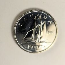 1980 Canada 10 Cents (Dime) Beautiful Proof-like coin