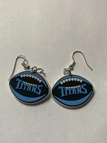 Tennessee Titans football team dangle earrings Cover