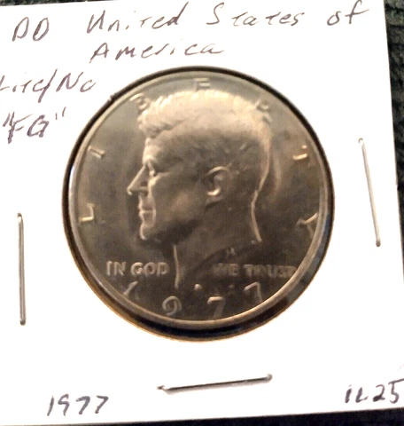 1977-D Kennedy Half Dollar DDR Error Cover