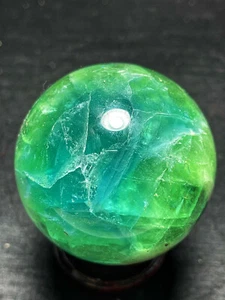 600g Natural Rainbow Fluorite Ball Quartz Crystal Healing Sphere Reiki CXF177 - Picture 1 of 12
