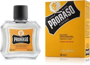 Proraso After Shave Balm WOOD SPICE Fragrance Bouquet All Skin Types Beard Care - Picture 1 of 3