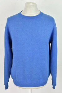 LEE Blue Crewneck Jumper size M Mens Pullover Vintage Outdoors Outerwear - Picture 1 of 8