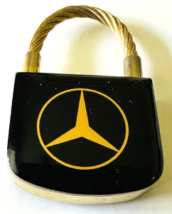 Mercedes Benz Vintage Schwarz & Gold Schlüsselanhänger Atlanta Classic Cars Decatur Georgia - Bild 1 von 7