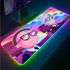 Rick And Morty RGB Gaming Mouse Pad LED Light Up Non Slip 80cm X 30cm Game Mat - Picture 1 of 7