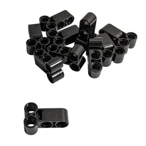 10 NEW LEGO Technic, Pin Connector Perpendicular Double 3L Black - Picture 1 of 1
