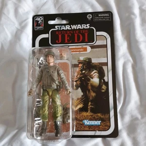Star Wars The Black Series 6" Rebel Commando (40th Anniversary ROTJ) Carded - Picture 1 of 8