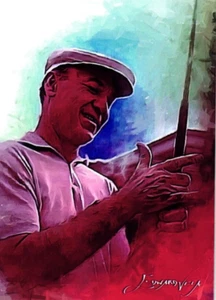 Ben Hogan 2018 Authentic Artist Signed Limited Edition Print Card 46 of 50 - Picture 1 of 4