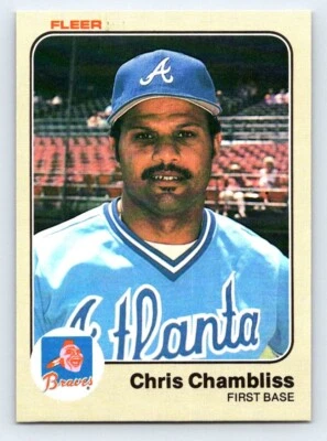 1983 Fleer - #134 Chris Chambliss - *NM-MT* - Image 1 of 2