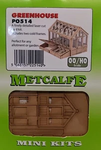 Metcalfe PO514 Greenhouse & Cold frames Laser Cut Card Kit OO/HO Scale POD Post - Picture 1 of 14