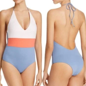 Traje de baño Tavik para mujer talla S Chase bloques de colores corbata rosa azul halter reversible - Imagen 1 de 3