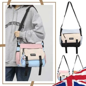 Unisex Simple Postman Bag Zipper Leisure Sling Bag for College Travel Business - Bild 1 von 21