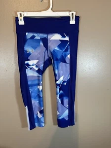 Under Armour Leggings Capri Blu Compressione Donna S/P - Foto 1 di 5