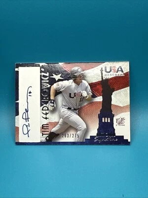 Tim Federowicz 2007 USA Baseball National Signature Blue Ink Auto #A-12 263/275 - Image 1 of 2