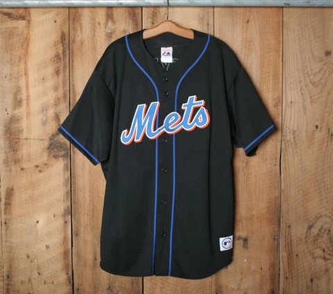 Vintage MAJESTIC New York Mets Jose Reyes #7 Baseball Jersey 2X - Made in USA Cover