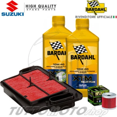 Tagliando SUZUKI AN Burgman 400 2006-2017 / Kit Olio Bardahl XTM 10W40 Filtri - Immagine 1 di 4