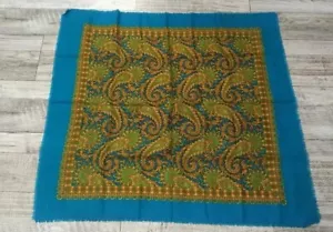 Vintage traditionelles ukrainisches Taschentuch mit Blumen, Schal - Bild 1 von 2