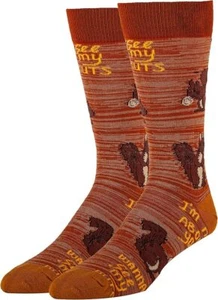 Oooh Yeah Men‚Äòs Novelty Crew Socks, Funny Crazy Silly Socks, Cool Socks - Picture 1 of 1