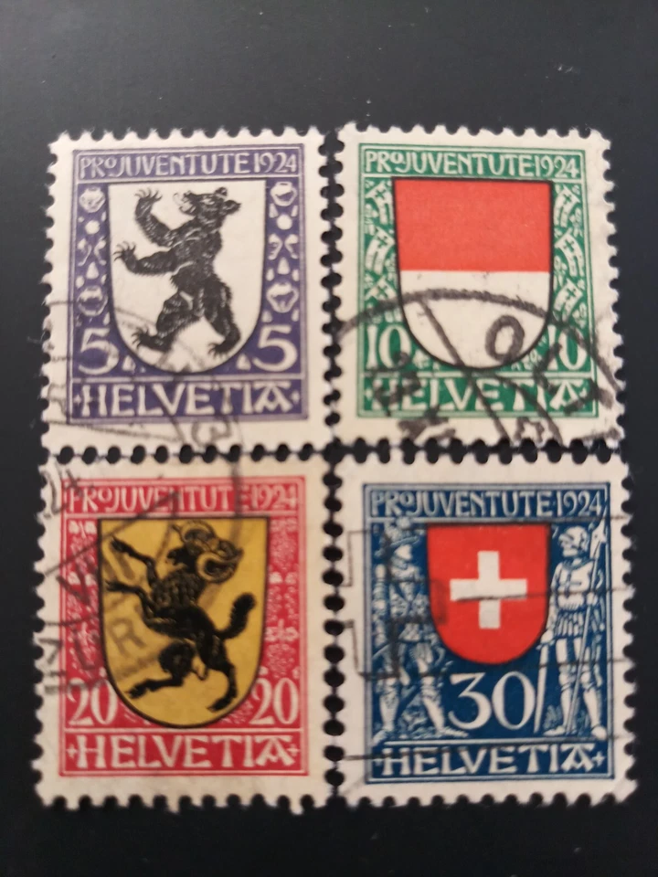 Switzerland Stmp-Semi-Post Arms of Appenzell Solothurn Schaffhausen Used B29-32 - Image 1 of 1