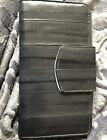 Lee Sands wallet women leather Dark Gray With Credit Card Slots And Side Change