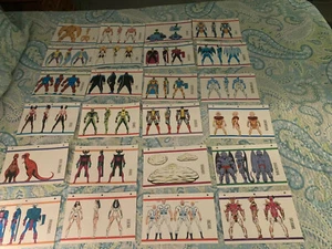Lot Of 94 RARE Vintage Marvel Character Bio Sheets. Avengers. Spider-Man - Picture 1 of 12