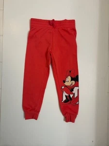 Little Girl's Minnie Mouse Sweat Pants Size XS 4-5 - Picture 1 of 1