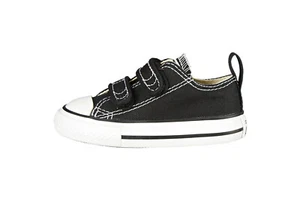 Converse All Star Black White Strap Chucks Baby Toddlers Infant Boys Girls Shoes - Picture 1 of 6