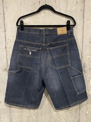 Pantalones Cortos De Colección Y2K US Polo Assn Sueltos Estilo JNCO Carpintero Denim Para Hombres 34 Foto 1 de 4