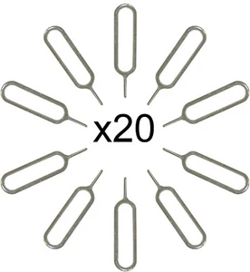 20pcs Sim Card Tray Eject Pin Needle Key Tool for Apple iPhone iPad Samsung - Picture 1 of 3