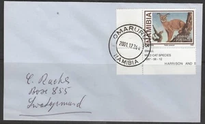 Namibia Cover Omaruru 3 24.12.2001 Felis caracal Wild cat - Picture 1 of 2