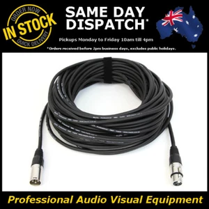 25M 120 Ohms 3 Pin DMX XLR Lighting Cable Lead Cord Patch Wire 25 Metre DMX-512 - Picture 1 of 5