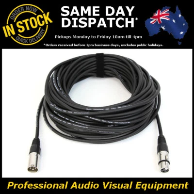 25M 120 Ohms 3 Pin DMX XLR Lighting Cable Lead Cord Patch Wire 25 Metre DMX-512 - Image 1 of 4