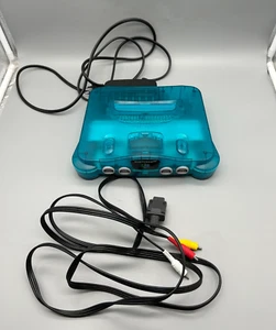 Nintendo 64 N64 Konsole NUS-001 Trasnparent cleat blue blau geprüft - Bild 1 von 4