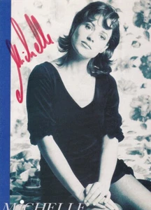 Autogramm Schlager | MICHELLE | 1993 "Erste Sehnsucht" (Portrait SW Sony) - Bild 1 von 2