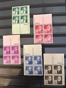 # 859-93 Famous American Complete Plate Block Set of 35 MNH - Picture 1 of 1