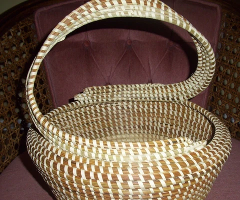 Sweet Grass Gullah S-handle Basket Cover