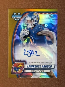 2024 Bowman U Cromo - Lawrence Arnold/50 - Autógrafo refractor de oro - Imagen 1 de 3