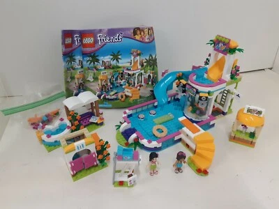 Lego Friends #41313 "Heartlake Summer Pool" - 99,9% Completo Falta Pelota de Playa Foto 1 de 3