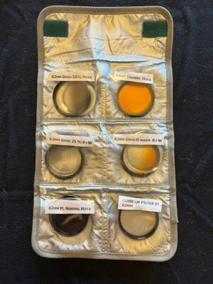 62 mm assorted camera lens filters - Image 1 of 4